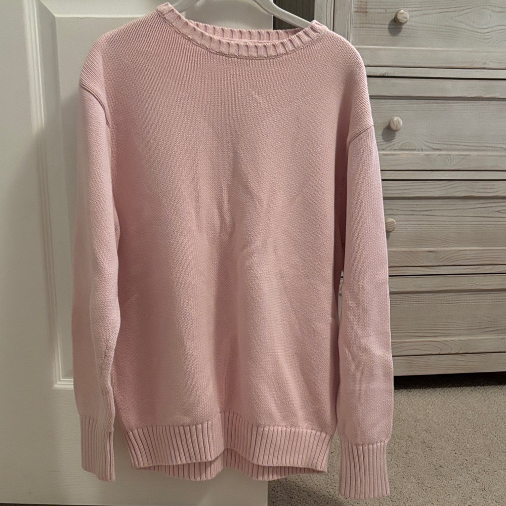 Brandy Melville Soft Pink Crew Neck Sweater